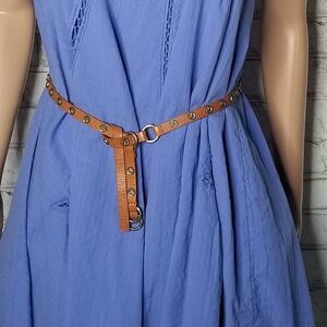 💥Michael Kors Studded Tie Belt/Circle